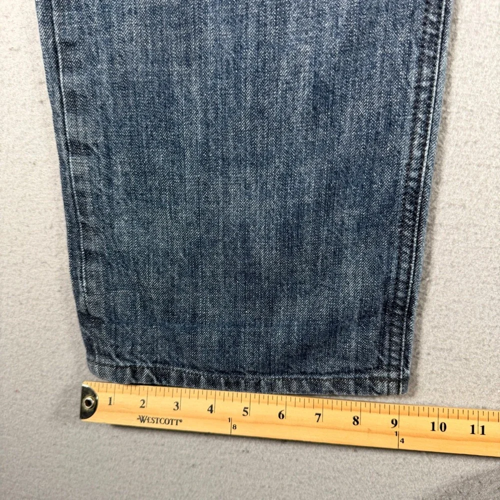 Ecko Unltd Mens Straight Fit Blue‎ Denim Jeans 38x32 Medium Wash Streetwear